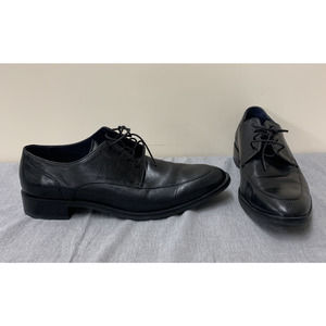 COLE HAAN City Split Toe Black Leather Oxford Lace-Up Shoes Sz. 13 Bnfts Chrty